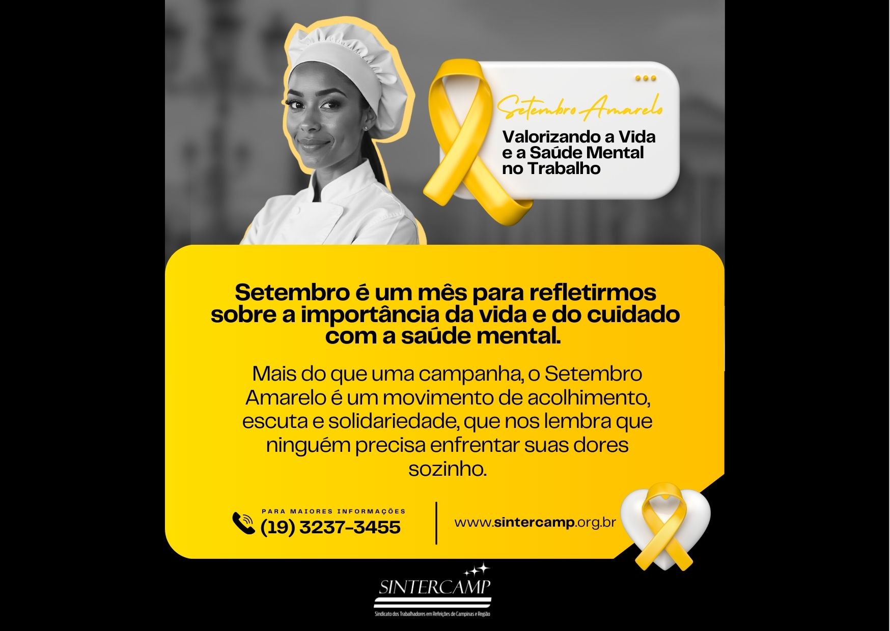 Setembro Amarelo: Valorizando a Vida e a Saúde Mental no Trabalho