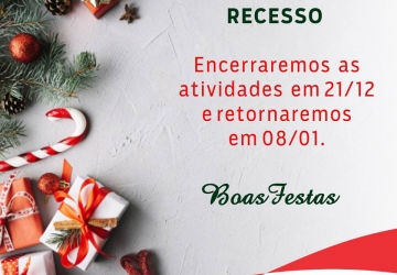 Comunicado – Recesso de fim de ano Comunicado – Recesso de fim de ano