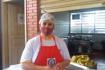 Visita às trabalhadoras de refeições escolares de Itapira