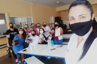 Visita aos trabalhadores de Refeição Escolar de São Carlos