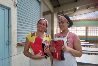  Visita às trabalhadoras de refeição escolar de Mogi Guaçu