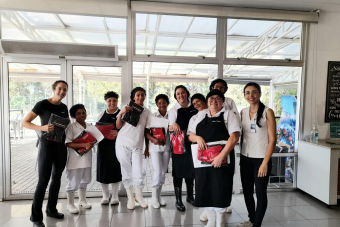 Visita aos trabalhadores da  GR na unidade Uniazul em Campinas