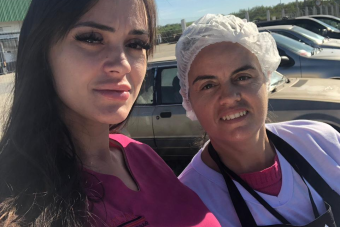Visita aos trabalhadores da empresa Sabor Gourmet na unidade Comfrio na cidade de Limeira
