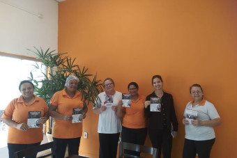 Visita cozinha central Grangourmet em Jaguariuna