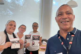 Visita com as trabalhadoras da empresa Sabor gourmet na unidade Bray em Paulínia